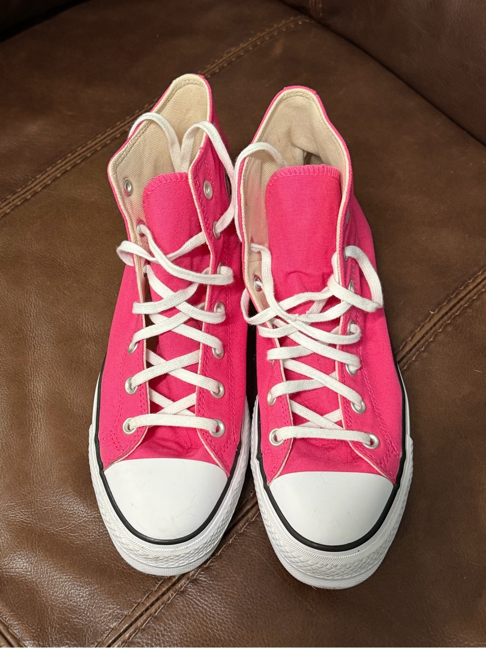 Converse Pink High-Top Canvas Sneakers - Women's sz10 EUC….121